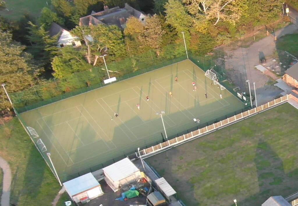 Multi Use Games Area for community sports and recreation at Cookley Village Hall.